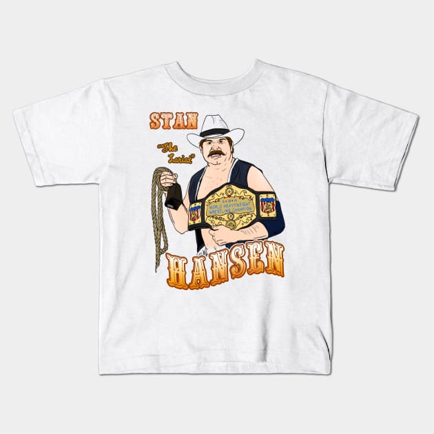 Stan Hansen Kids T-Shirt by RC3 Studios